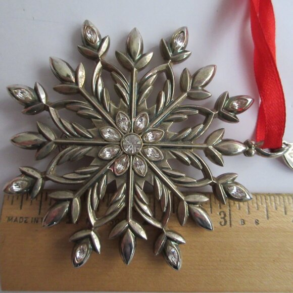 Lenox 2011 Annual Ornament Snow Majesty Snowflake Silver Plate Christmas 3 1/8” - Picture 12 of 12